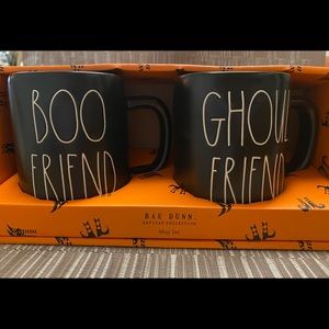 Rae Dunn Mug Set Boo Friend and Ghoul Friend